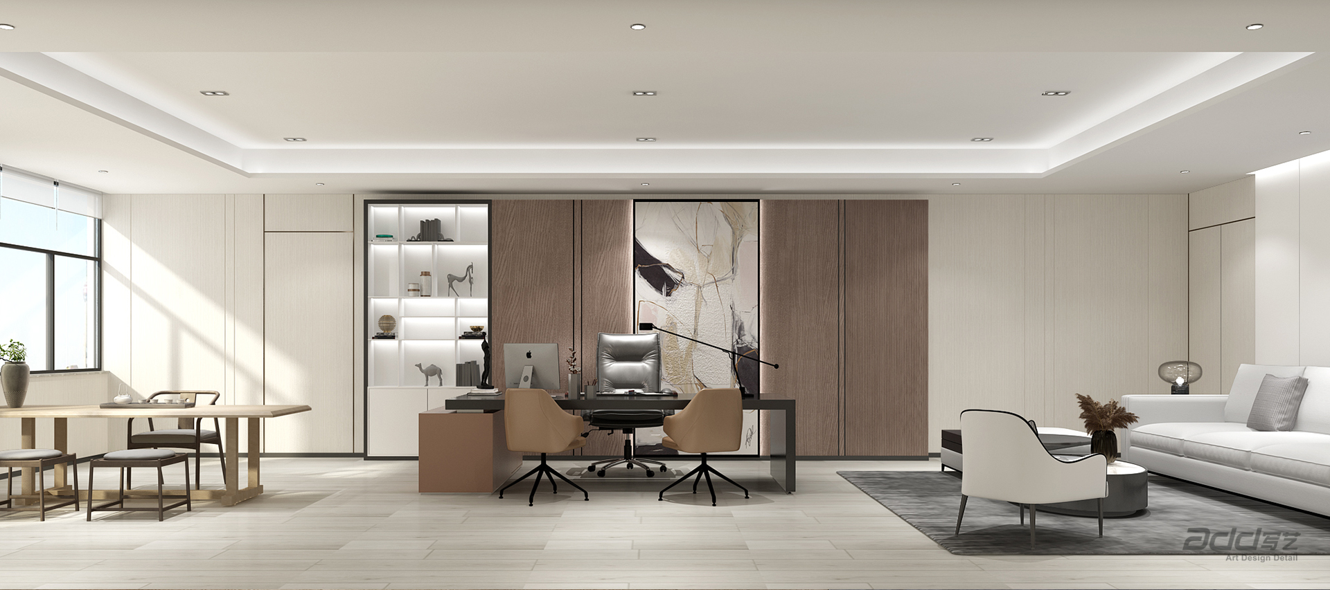 立馬車(che)業辦(bàn)公(gōng)室裝(zhuang)修-經(jing)理(li)室-pc