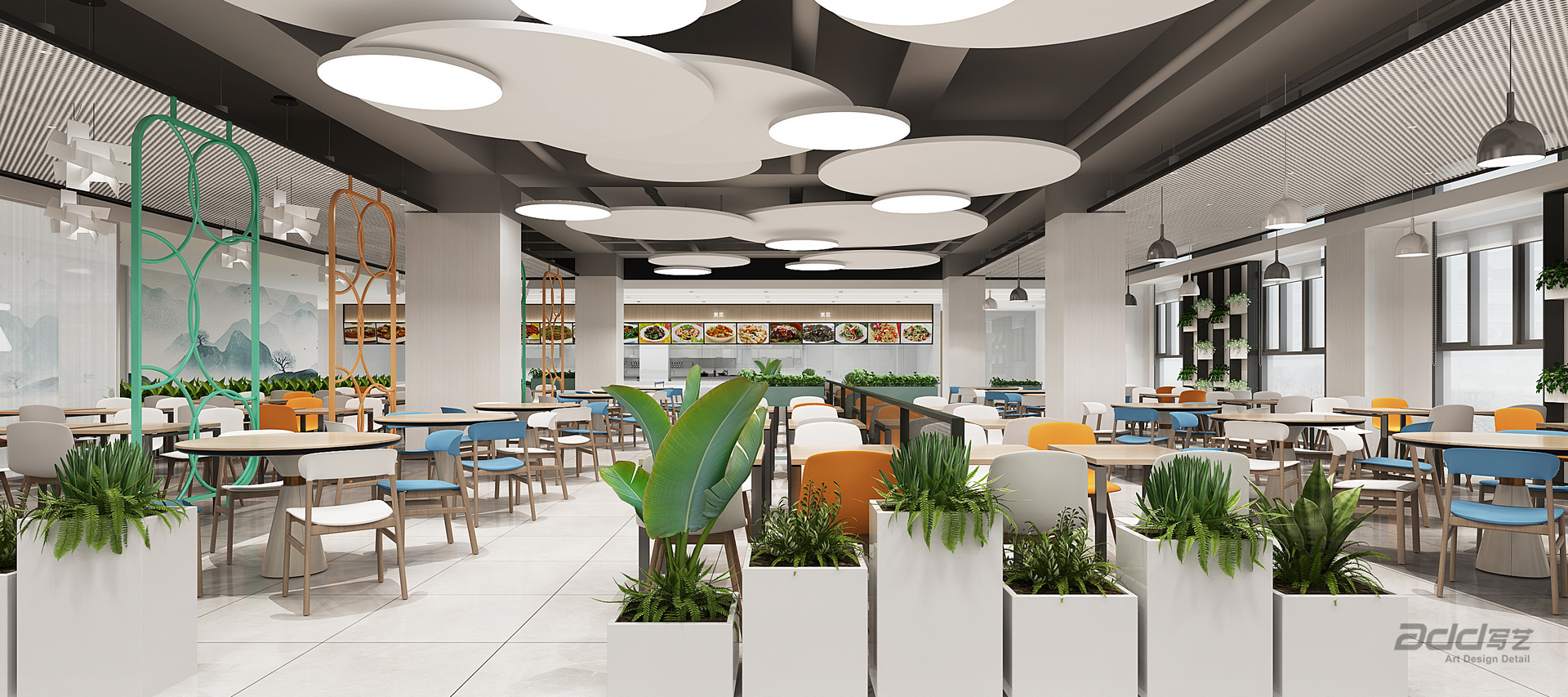 中(zhong)興通(tong)訊辦(bàn)公(gōng)樓裝(zhuang)修-餐廳 pc