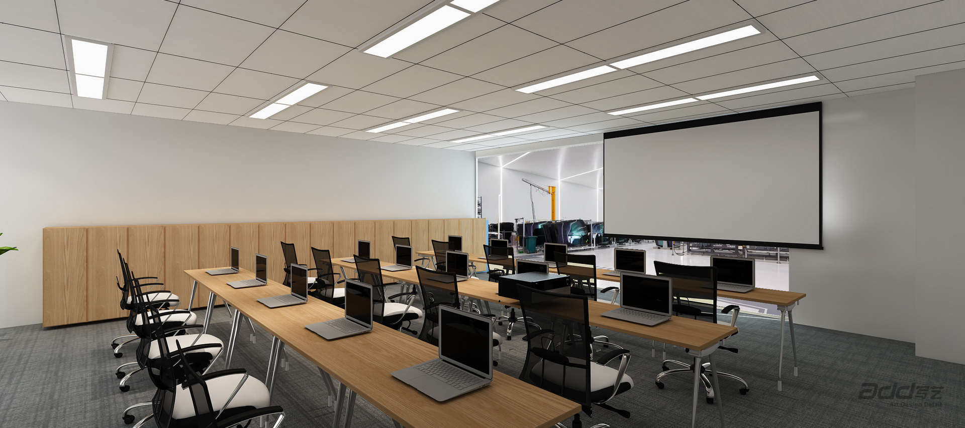 五極紡織科(ke)技(ji)辦(bàn)公(gōng)室裝(zhuang)修-培訓室-pc